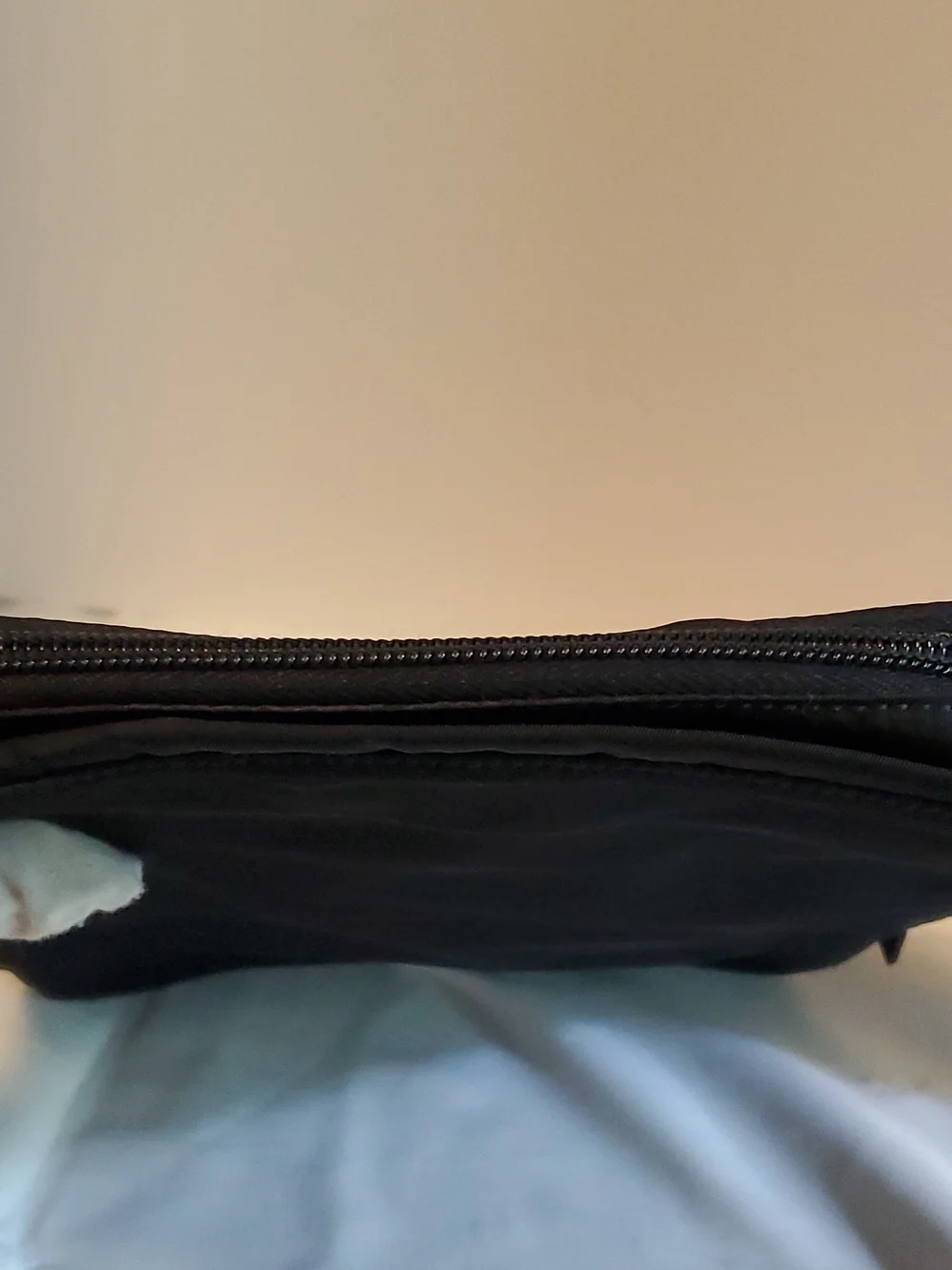 Authentic PRADA MILANO Black Nylon Makeup Bag with Zipper, Pockets - Picture 4 of 13